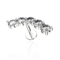 316L Surgical Steel Rounded CZ Jewelled Ear Stud