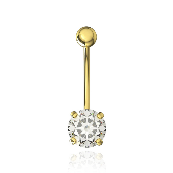 Internally threaded 2025 belly ring