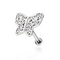 316L Surgical Steel Micro Setting Jewelled Butterfly Tragus Stud