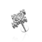 316L Surgical Steel CZ Jewelled Cluster Flatback Stud