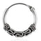 925 Sterling Silver Bali Style Oxidised Tribal Hinged Segment Nose Ring