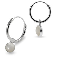 925 Sterling Silver Round Enamel Filled Fashion Earring 8mm 8mm / 1 10mm / 1 8mm / 2 8mm / 3 8mm / 4 8mm / 5 10mm / 2 10mm / 3 10mm / 4 10mm / 5