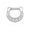 316L Surgical Steel Dotted Pattern Septum Clicker Ring