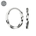 925 Sterling Silver Twisted Hoop Earrings - Monster Piercing