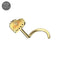 G23 Titanium Radiant Heart Threadless Nose Screw