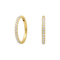 316L Surgical Steel Micro Setting CZ Stones in Hinged Clicker Earrings Pair