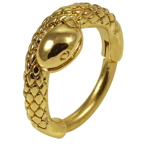 316L Surgical Steel Snake Hinged Segment Clicker Ring - Monster Piercing