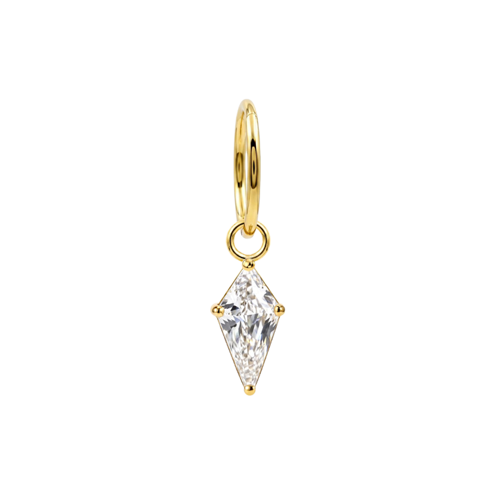 316L Chirurgenstahl Kite CZ Tropfen Klapp-Clicker