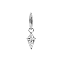 316L Surgical Steel Kite CZ Drop Hinged Clicker