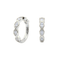G23 Titanium Bezel Set Linked CZ Hinged Segment Clicker Earrings