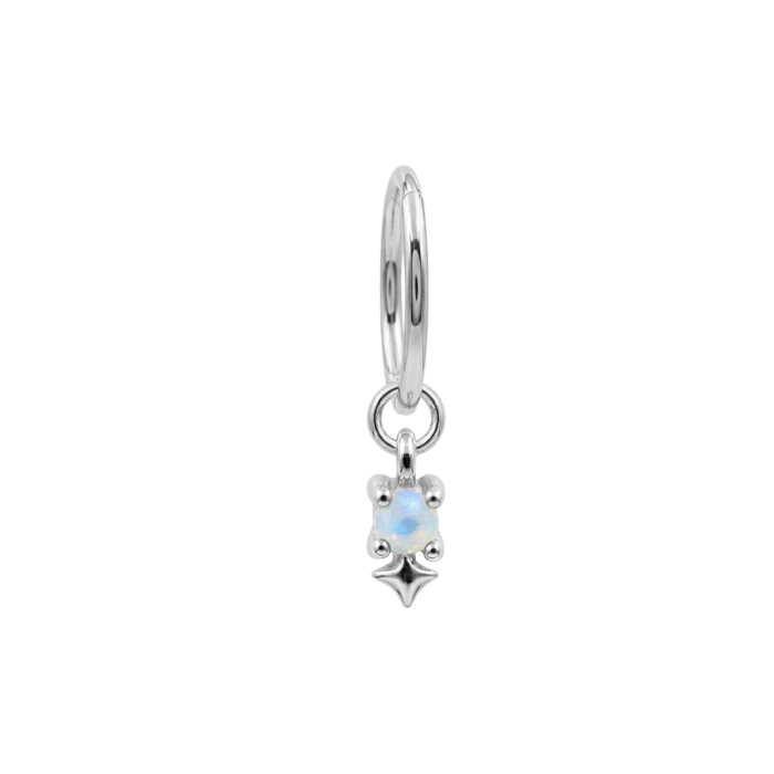 316L Chirurgenstahl Opal Stern Tropfen Scharnier-Clicker