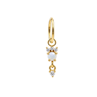 Opal Blossom Drop Clicker aus Chirurgenstahl 316L