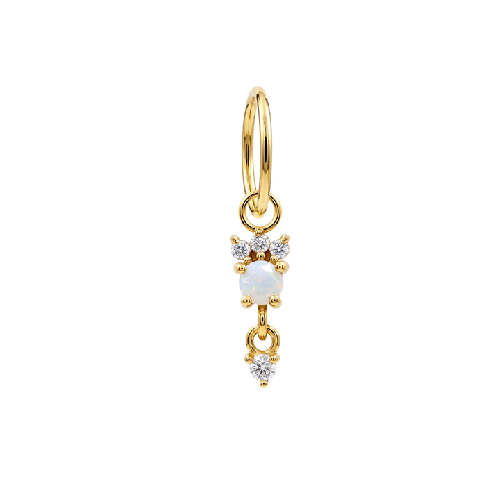 Opal Blossom Drop Clicker aus Chirurgenstahl 316L