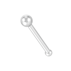 Nasenpiercing, Nasenstecker, 14 Karat Gold, Kugel, schlicht