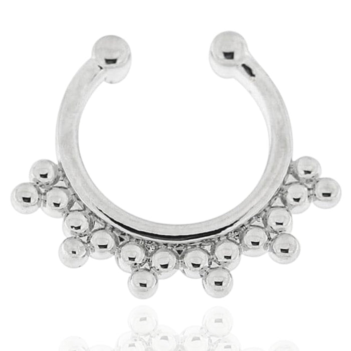 Tribal Balls Clip-On Septum Ring United Kingdom
