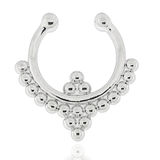 Paved Tribal Style Clip-On Septum Ring United Kingdom