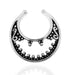 316L Surgical Steel Floral Tribal Clip-On Septum Ring United Kingdom
