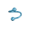 G23 Titanium Anodised Twister Barbell with Ball