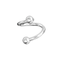 316L Surgical Steel Spiral Barbell with Cone/Ball End