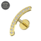 G23 Titanium CZ Jewelled Arch Push-Fit Flatback Stud