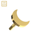14K Gold Internal Thread Plain Tiny Crescent Top - Monster Piercing