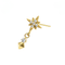 G23 Titanium CZ Jewelled North Star Threadless Labret Accessory Top