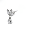 G23 Titanium Triple Marquise Leaf CZ Dangling Threadless Labret Accessory Top