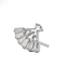 G23 Titanium Imperial Folding Fan CZ Threadless Labret Accessory Top