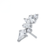 G23 Titanium Kite Baguette Cluster CZ Threadless Labret Accessory Top