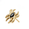 G23 Titanium Spider Black CZ Threadless Labret Accessory Top