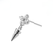 G23 Titanium Flower CZ Spike Dangling Threadless Labret Accessory Top