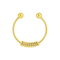 9K Gold Circular Spring Septum Ring