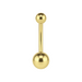 14K Gold Internally Threaded Belly Ring - Monster Piercing