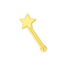 14K Gold Plain 3mm Star Top Nose Bone