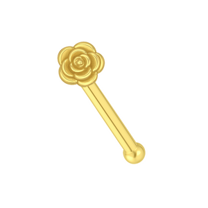 14K Gold Rosen Nasenpiercing-Stecker