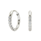 316L Surgical Steel Micro Jewelled Hinged Huggie Hoop