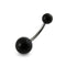 316L Surgical Steel Belly Banana with Plain Colour UV Balls (Pack of 10)