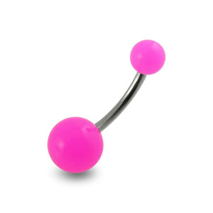 316L Surgical Steel Belly Banana with Traditional UV Balls (Pack of 10)
