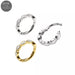 G23 Titanium Bezel Set Linked CZ Hinged Segment Clicker Earrings Nose Pins Monster Piercing United Kingdom