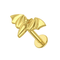 G23 Titanium Bat Threadless Flatback Stud