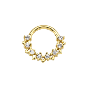 G23 Titanium Sunray CZ Hinged Segment Clicker