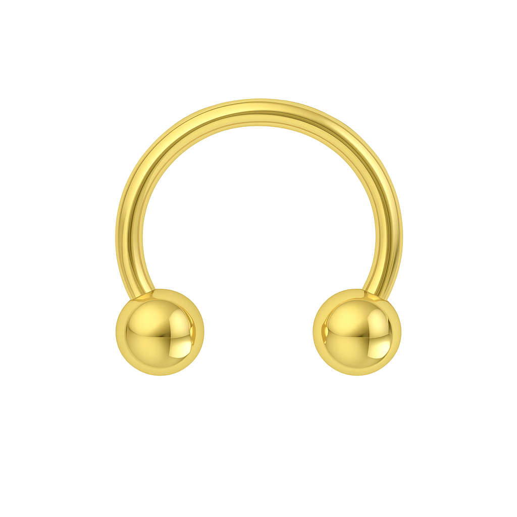 14K Gold Barbells Jewellery