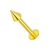 316L Surgical Steel Internally Threaded Cone Top Labret Stud United Kingdom