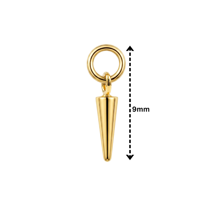 316L Surgical Sleek Spike Dangle Clicker Charm