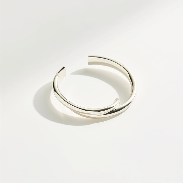 Silver cuff bracelet