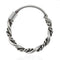 925 Sterling Silver Bali Style Oxidised Tribal Twisted Hinged Segment Nose Ring
