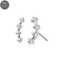 G23 Titanium Four CZ Cluster Threadless Labret Accessory Top