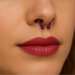 316L Surgical Steel Purple Horseshoe CBB with Ball - Monster Piercing