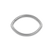 316L Surgical Steel Oval Shape Classic Hinged Segment Clicker Ring - Monster Piercing