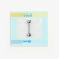 EO Gas Sterilised 316L Surgical Steel Tongue Barbell with Ball
